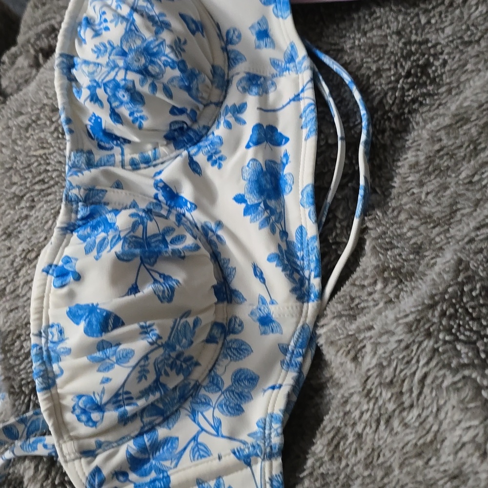 Wild fable White Bikini Swim Top Corset Style XXS NWT